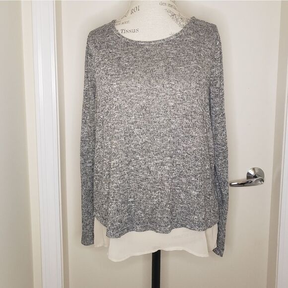 INC Sparkly Gold Knit Top - Picture 1 of 8